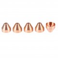 5pcs Plasma Shield Cup Protector For Max105 Copper 220993 Cutting Torch Consumables High Temperature Resistance