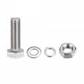Uxcell M10 X 35mm Hex Head Screws Bolts Nuts Flat Lock Washers Kits 304 Stainless Steel Fully Thread Hexagon 8 Sets