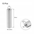 Uxcell M4x25mm Female-female Hex Nickel Plated Pcb Motherboard Spacer Standoff For Fpv Drone Quadcopter Computer Circuit Board