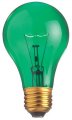 Satco S6081 25 Watt A19 Incandescent Light Bulb Transparent Green 