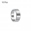 Uxcell 10pcs Stainless Steel Spacer 12mm Bore X 15mm Od 6mm Length Screw Standoff Bushing Plain Finish Round Metal For Id