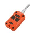 Injection Molded Key Fob Cover For Jeep Wrangler Jk 2 Door And Unlimited 4 2007 2018 Orange Abs Plastic Protective Case With 