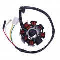 Glixal Gy6 49cc 50cc 80cc 100cc 8 Poles Magneto Stator For 139qmb 139qma 147qmd Scooter Moped Atv Go-kart Buggy Engine Taotao 