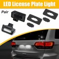 X Autohaux 1 Pair Led License Plate Light Car Number Lamp Replacement White Ford Transit 1985-1992 For 1991-2000