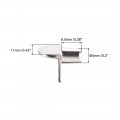 Uxcell Shelf Support Peg 5mm L-shaped Furniture Cabinet Closet Bracket Pegs For Kitchen Book Shelves Supplies Silver Tone 50pcs