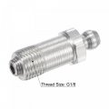 Uxcell Steel Straight Grease Fitting Assortment G1 8 Thread 11mm Width Hydraulic Accessories 5pcs
