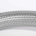 20 Inch Stainless Steel Supply Hose Outer Tube Hot Cold Water Pipe Line Connector For Bathroom Toilet 2pcs