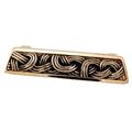 Vicenza Designs P1255 Sanzio Linking Lines Finger Pull Antique Gold 