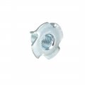 Uxcell M8 4 Pronged Tee Nut T-nut For Table Legs Rock Climbing Wall Woodwork Holds Wood Cabinetry 100pcs
