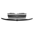 Front Main Grille For Chevy Trailblazer 2002 2003 2004 2005 Dark Gray With Black Molding Abs Plastic Gm1200470 10358121 