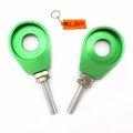 Xljoy 12mm Green Alex Chain Adjuster Tensioner For Fit Pit Dirt Bike Crf Xr 50 Ssr Ttr Klx