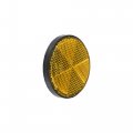 X Autohaux 6pcs 56mm M6x1 0 Orange Plastic Universal Screw Mount Reflective Warning Reflector For Motorcycle Bike