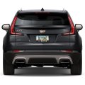 Ipick Image For Cadillac Xt4 Black Carbon Fiber Look Abs Plastic License Plate Frame Is Official Licensed