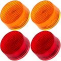 2x 2 In 9 Led Amber Side Marker Light Clearance Waterproof Surface Mount Trailer Lights For Freightliner Kenworth Peterbilt 
