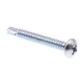 Sheet Metal Screws Self Drilling Pan Head Phillips Drive 14 X 2 In Zinc Plated Case Hardened Steel 50 Pack 
