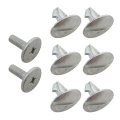 Upgrade 6 Pack Lower Engine Cover Pin Screws With 2 Radiator Support Splash Shield Bolts Compatible For Honda Accord Civic Cr-v