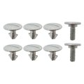 Upgrade 6 Pack Lower Engine Cover Pin Screws With 2 Radiator Support Splash Shield Bolts Compatible For Honda Accord Civic Cr-v