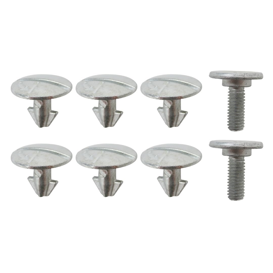 Upgrade 6 Pack Lower Engine Cover Pin Screws With 2 Radiator Support Splash Shield Bolts Compatible For Honda Accord Civic Cr-v