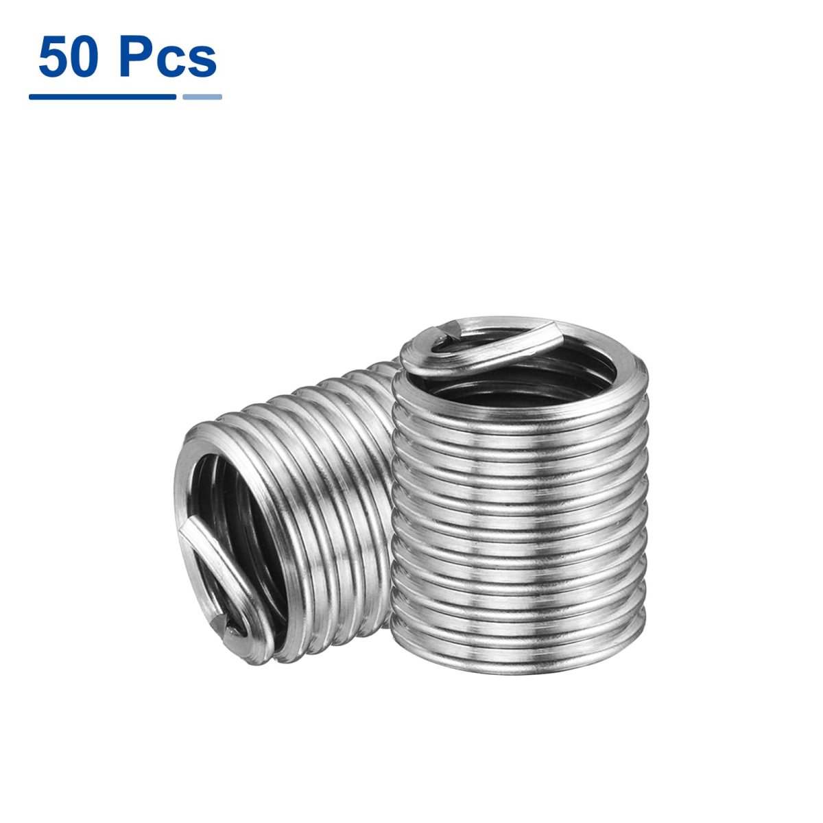 50pcs Wire Thread Inserts 3 8-16 Unc 2d 4 304 Stainless Steel Helical Type Coiled Repair Kit Screw Threaded Sleeve Sheath For