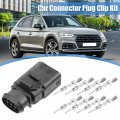 Uxcell 1 Set No 1j0973814 8 Pin Sealed Male Jpt Connector Kit Adapter Plug Clip Replacement For Vw Audi