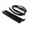 Labwork Black Window Sweep Run Channel Weatherstrip Set Replacement For F150 F250 F350 1987-1996 Pickup Truck