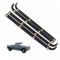 Labwork Black Window Sweep Run Channel Weatherstrip Set Replacement For F150 F250 F350 1987-1996 Pickup Truck