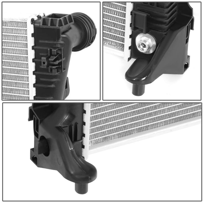 A Dna Motoring Oem-ra-132 Factory Style Aluminum Core Radiator For 10-12 Mercedes-benz C250 Glk350 1 8l 3 0l 3 5l Non Pzev