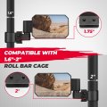 Utv Side Mirrors For 1 6 In To 2 Roll Bar Cage Adjustable And Breakaway Rearview Polaris Rzr Canam Maverick X3 Talon Kawasaki