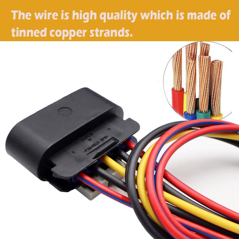 5-pin Male Female Headlights Connector For Gmc Terrain 2010-2015 22915380 23319179 Harness Wire Pigtail
