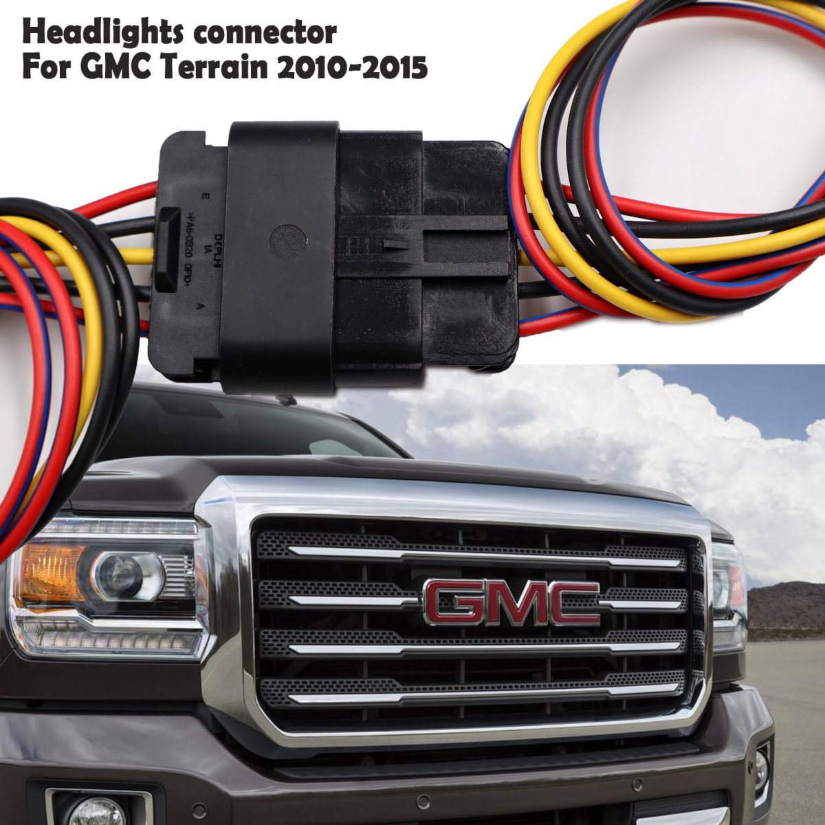 5-pin Male Female Headlights Connector For Gmc Terrain 2010-2015 22915380 23319179 Harness Wire Pigtail