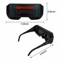 Usonline911 Welding Glasses Auto Darkening Filter Goggles Safety Automatic Dimming Welder Arc Purple Lens