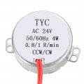 Uxcell Electric Synchronous Synchron Motor Turntable Ac 24v 50-60hz Ccw Cw 4w 0 8-1rpm