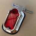 Chromed Aluminum Red Tombstone Brake Tail Light Signal For Motorcycles 12v Waterproof Rear Assembly Deluxe And Springer Classic 