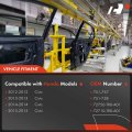 A-premium Electric Power Window Regulator With 2-pin Motor Replacement For Honda Civic 2012-2015 Sedan Body Style Only Rear