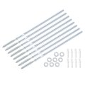 8 Pcs Floating Shelf Brackets Metal Hidden Support X 300mm 0 3 11 Inch Invisible With Screws For Wood Shelves 