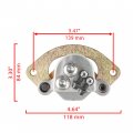 Caltric Rear Left And Right Brake Caliper Compatible With Polaris Sportsman X2 550 International 2011 2012 2013 2014
