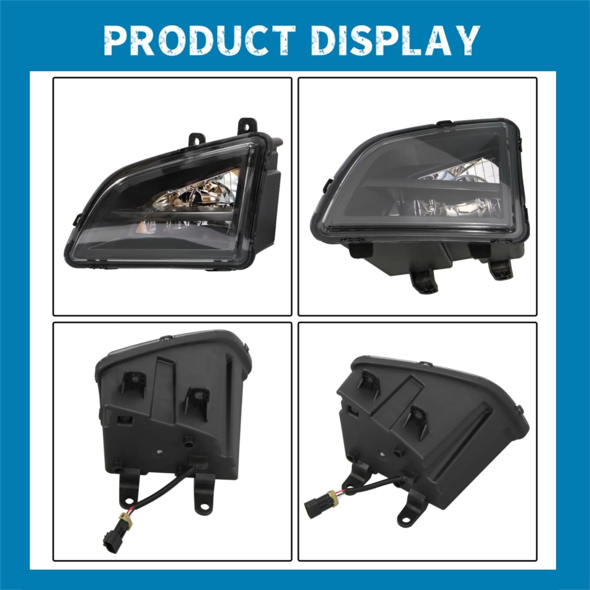 Fog Light Left Hand Driver Side For Volvo Vnl Series 2018 2024 Part Number 82775826 Vo2592124 Black Led Plastic Replacement