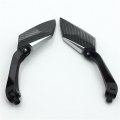 Httmt- Cabin Fiber Diamond Blade Style Rearview Mirrors 8mm 10mm Compatible With All Standard Naked Street Bike Metric Screws 7