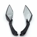 Httmt- Cabin Fiber Diamond Blade Style Rearview Mirrors 8mm 10mm Compatible With All Standard Naked Street Bike Metric Screws 7