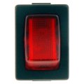 Rocker Switch Plastic Housing Red Illuminated 15a Amperage Black 12v Universal Fit Part Number 85915 Alx-pau-mm-85915-cl360a50 
