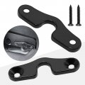 Hoypeyfiy 2 Pack Aluminum Sun Visor Clips Sun Repair Set Replacement For Jeep Wrangler Jk 2018 Jl Jt 2018-2022