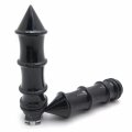 Smt-skeleton Spike 22mm Hand Grips Compatible With Suzuki Kawasaki Yamaha Bikes Black B075vm2dyz