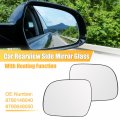 X Autohaux 1 Pair Car Left Right Side Rearview Heated Mirror Glass With Backing Plate For Lexus Rx300 Rx330 Rx350 Rx400h
