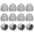 12pcs Hex Nut Cover M5x8x10mm Plastic Dome Protection Cap Screws Bolt Covers For Indoor Outdoor Furniture Automotive Bolts 