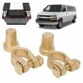 1 Pair Sae To Jis Car Battery Terminal Connector Positive Negative Top Post For Auto