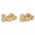 1 Pair Sae To Jis Car Battery Terminal Connector Positive Negative Top Post For Auto