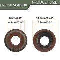 Intake Valve Exhaust Oil Seal For Honda Crf250x 2004-2017 Crf250r 2004 2005 2006 2007 14721-krn-670 14711-krn-670