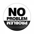 GoBadges CD0645 NO Problem 3 Magnetic Grill Badge/UV Stable & Weather-Proof/Works Grill Badge Holder 