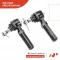 A-premium Set Of 6 Front Lower Ball Joint Inner Outer Tie Rod End Compatible With Dodge Neon 1995-1999 Plymouth Power Rack Gear