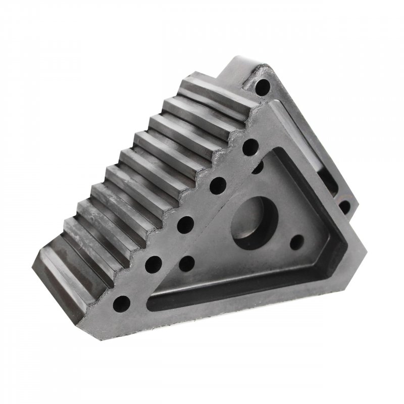 Extreme Max 5001 5772 Heavy-duty Solid Rubber Wheel Chock With Handle Each